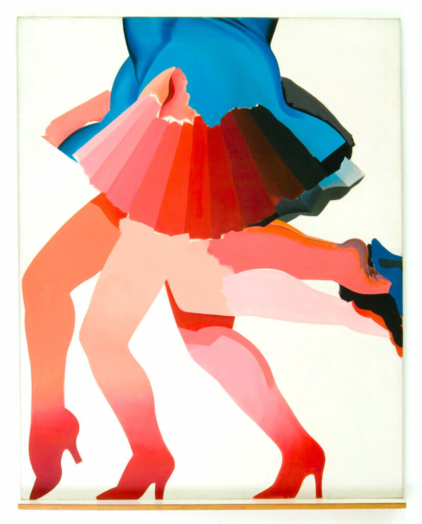 Allen Jones, Neither Forget your Legs, 1965, huile sur toile.