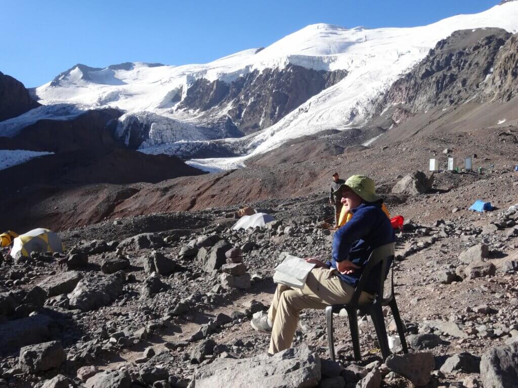 Aymeric de Lamotte sur les flancs de la montagne Acongagua