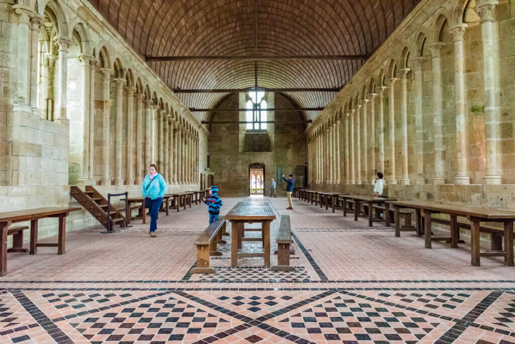 Le réfectoire des moines de l'abbaye. © CM