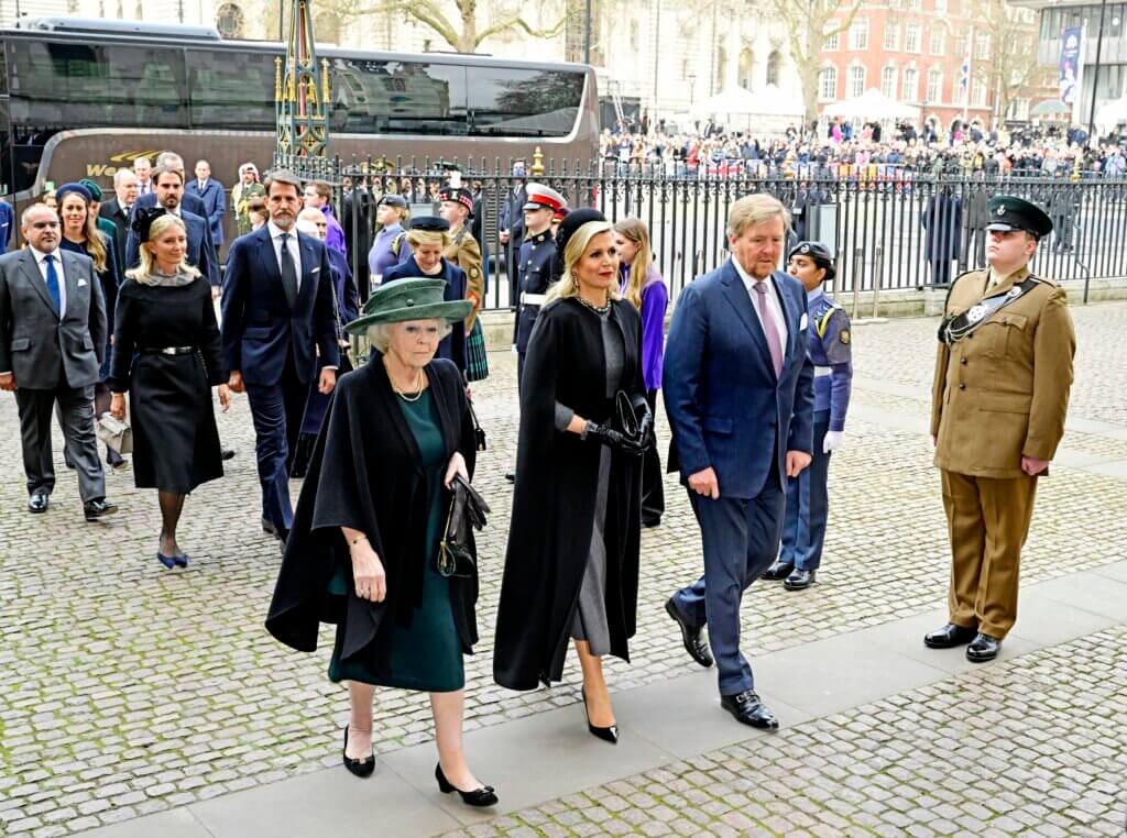 La princesse Beatrix des Pays-Bas, La reine Maxima et le roi Willem-Alexander des Pays-Bas