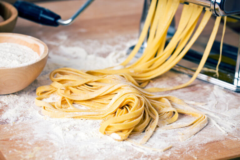 Des pâtes fraîches faites maison