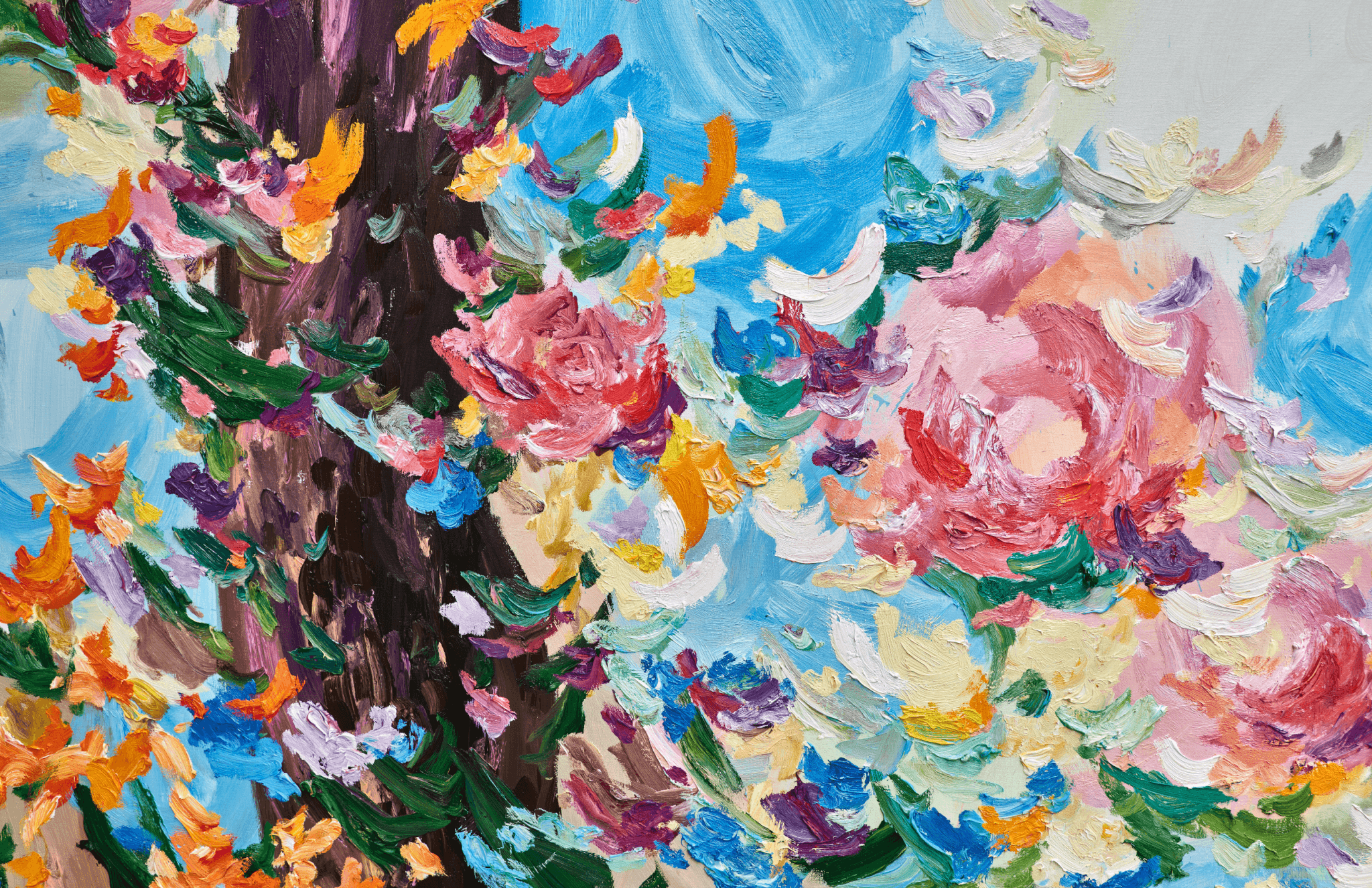 Albizia par Arne Quinze, 2021, huile sur toile, 200 x 300cm © DR