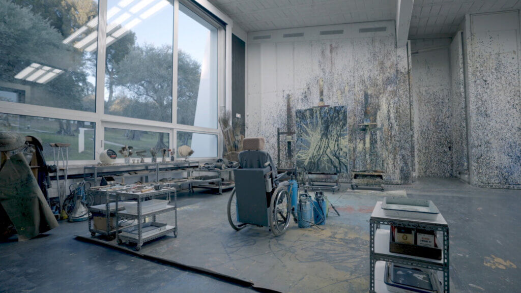 Vue de l'atelier Hans Hartung © Stanislas Valroff