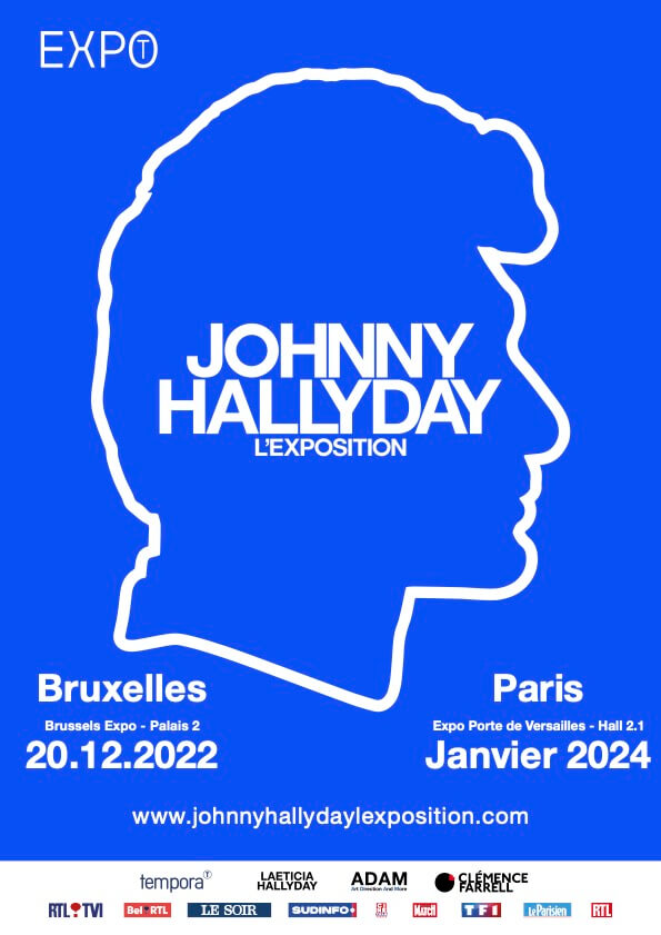 Affiche de Johnny Hallyday L'Exposition