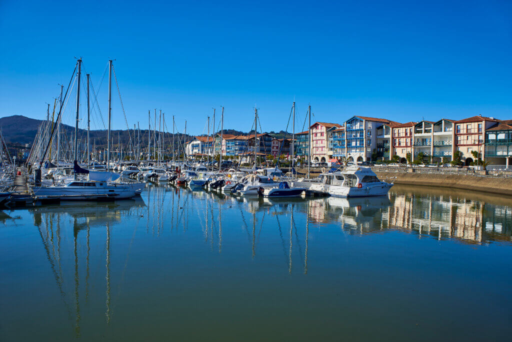 Hendaye,,France,-,January,28,,2018.,Yachts,Moored,In,Port