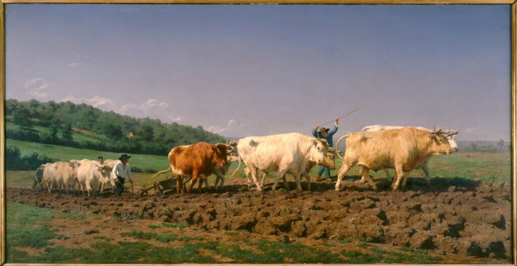 Labourage nivernais, dit aussi Le sombrage 1849, huile sur toile 133 x 260 cm ©Musée d'Orsay, Dist. RMN-Grand Palais / Patrice Schmidt
