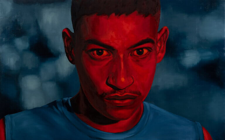 Eder Oliveira, untitled, 100 x 160 cm, oil on canvas 2022, © Galerie Voss and Reiners Contemporary Art