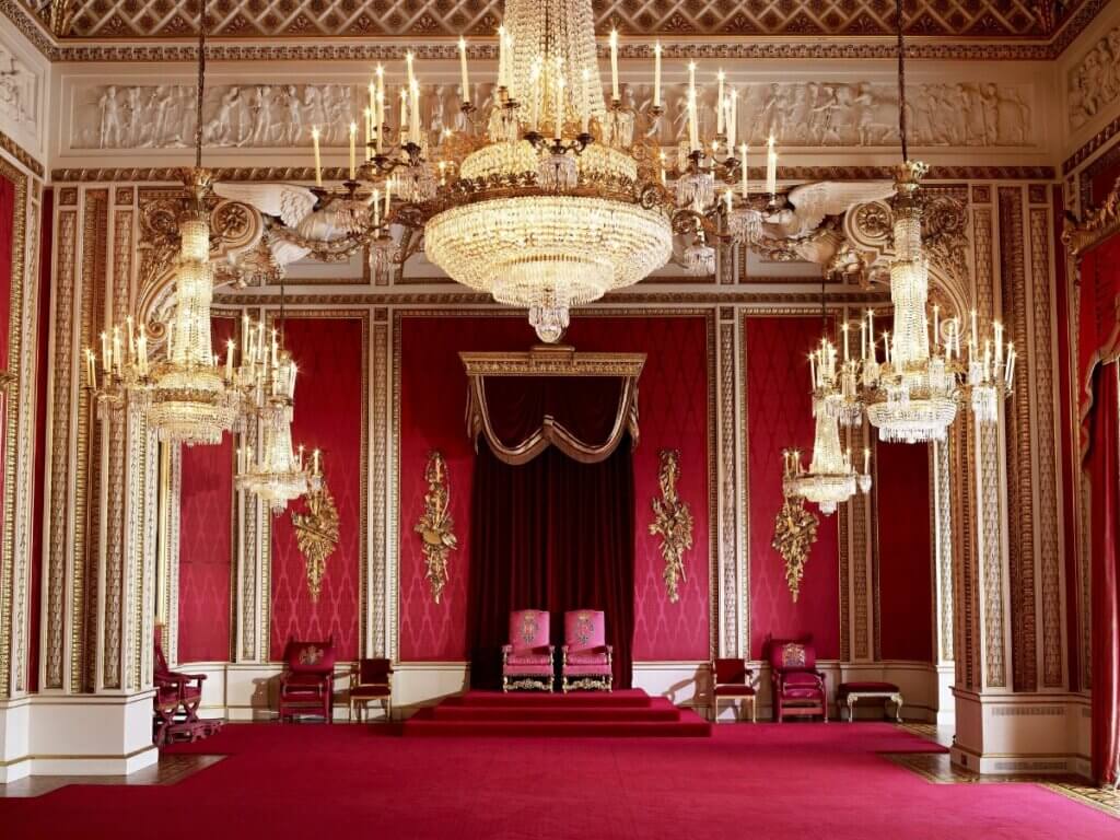 La Salle du Trône est celle où se tiennent les cérémonies d'investiture. © Royal Trust Collection