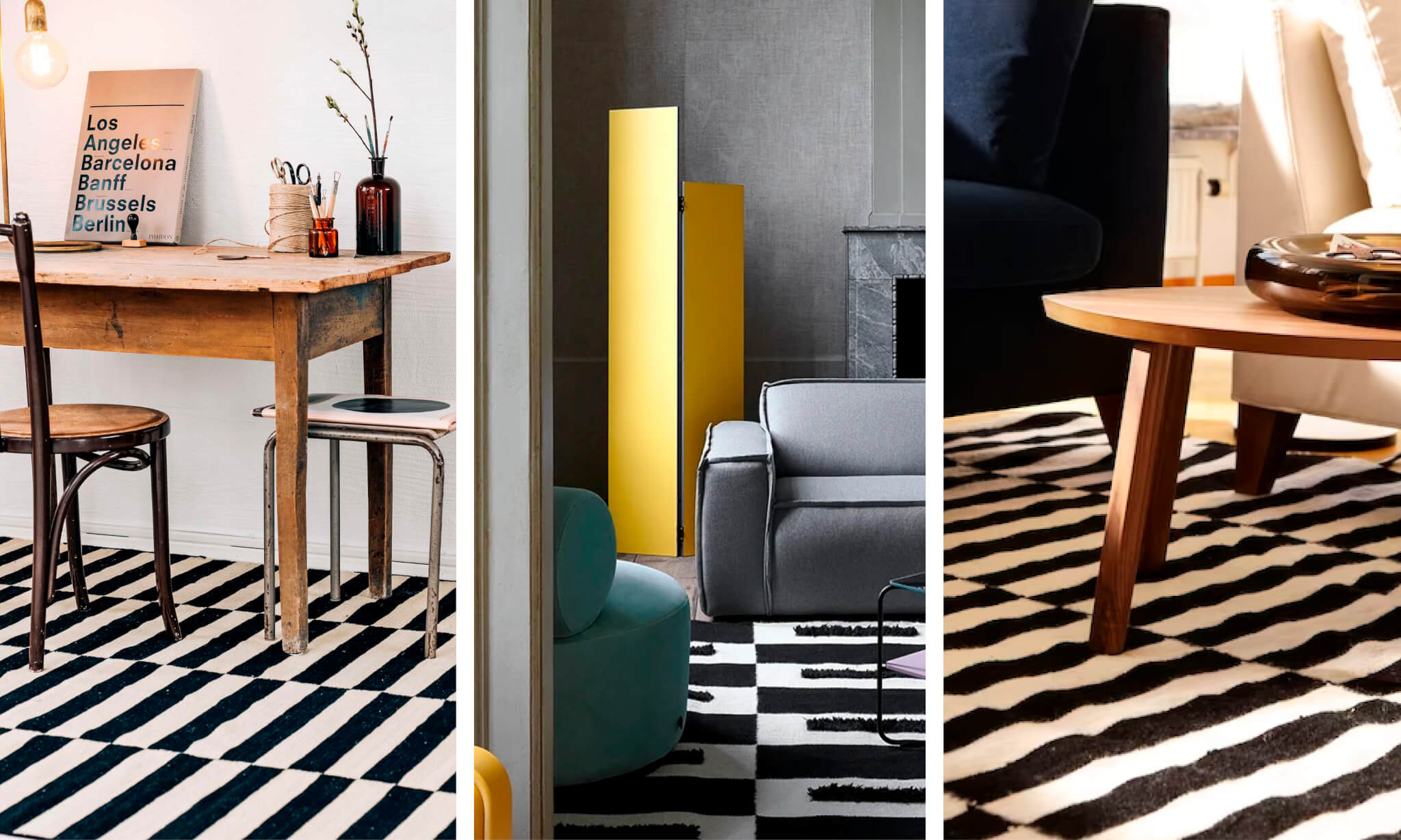 Tapis N&B © Rugvista © Fest Amsterdam © Ikea