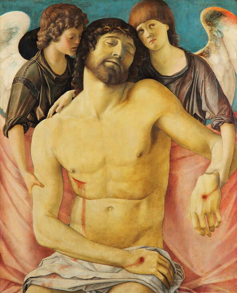 Giovanni Bellini, 'Christ mort soutenu par deux anges', 1480, détrempe © STAATLICHE MUSEEN ZU BERLIN, GEMÄLDEGALERIE,CHRISTOPH SCHMIDT