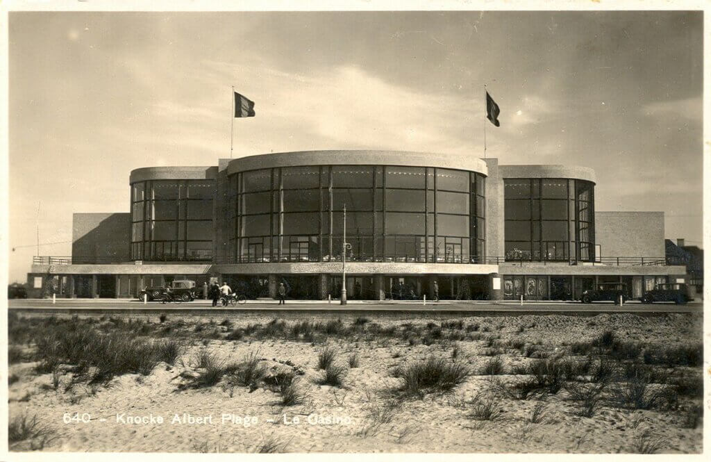 Photo d'archive de la facade maritime du casino de Knokke