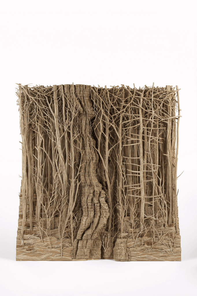 Forêt, oeuvre présentée à l’occasion de sa “Carte Blanche” pour la maison Ruinart dans le cadre d’Art Brussels 2023. © Courtesy of the artist & Champagne Ruinart