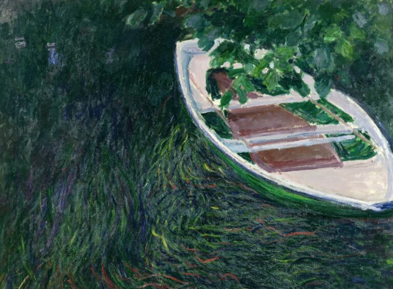 Monet, La Barque, 1887, huile sur toile ,146 x 133 cm © Musée Marmottan Monet, Paris, Bridgeman-Giraudon