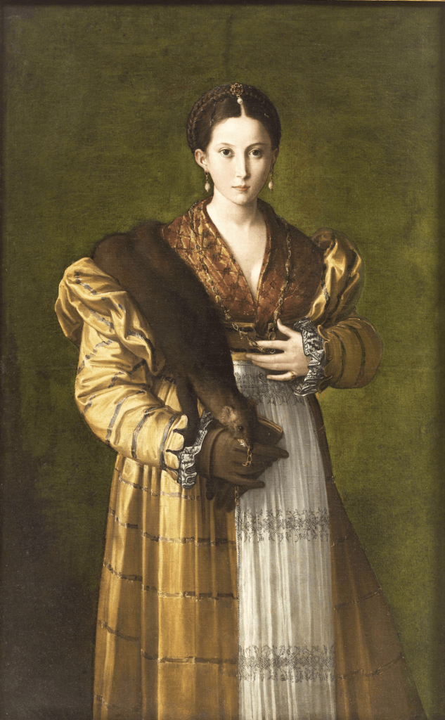 Parmigianino, Antea (détail), vers 1524-1527, huile sur toile, 136 × 86 cm. © LUCIANO ROMANO, MUSEO E REAL BOSCO DI CAPODIMONTE